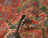 4x6 Red Green Ersari Afghan Hand Knotted Veg Dye Wool Area Rug